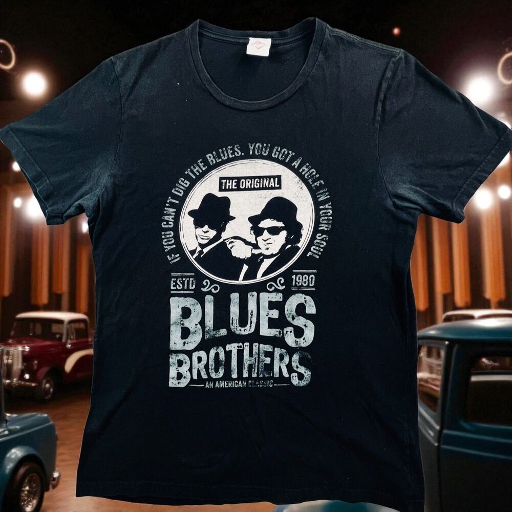 Vtg Blues Brothers House Of Blues Shirt Mens Sz Med Black 1980 Movie Promo Shirt